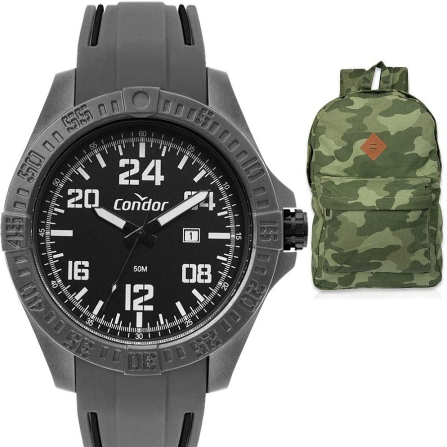 Masculino Condor | Kit Relogio Condor Masculino Com Mochila Militar