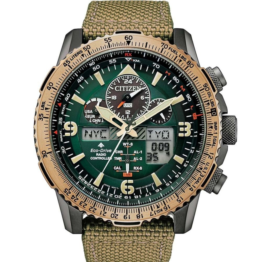 Masculino Citizen | Relogio Citizen Masculino Promaster Eco-Drive Skyhawk Jy8074-11X