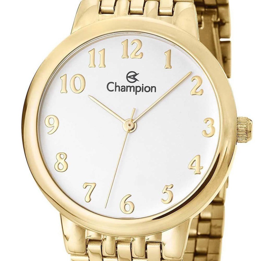 Feminino Champion | Kit Relogio Champion Feminino Com Colar E Brincos Ch22911W