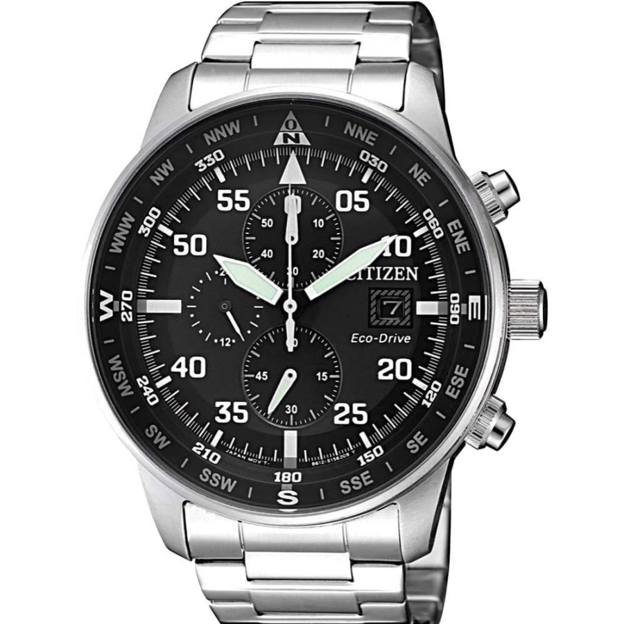 Masculino Citizen | Relogio Citizen Masculino Eco-Drive Aviator Ca0690-88E