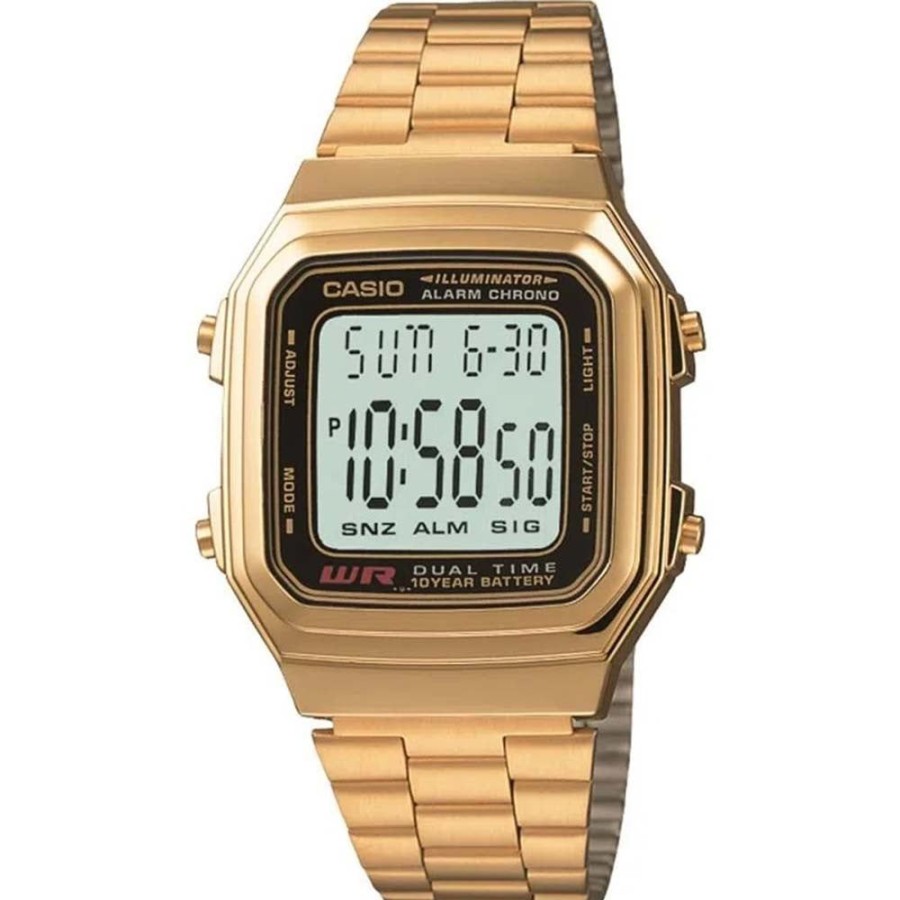 Feminino Casio | Relogio Casio Vintage Digital A178Wga-1Adf