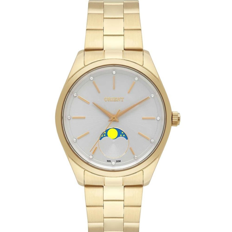 Feminino Orient | Relogio Orient Feminino Calendario Lunar Fgssm074S1Kx