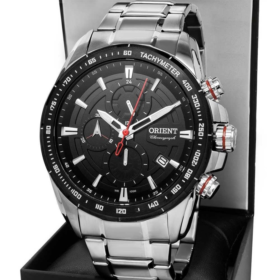 Masculino Orient | Relogio Orient Masculino Chronograph Mbssc181P1Sx