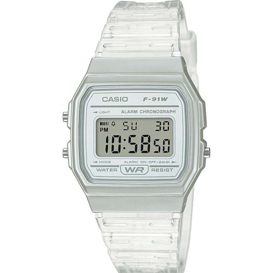 Feminino Casio | Relogio Casio Feminino Vintage Digital F-91Ws-7Df