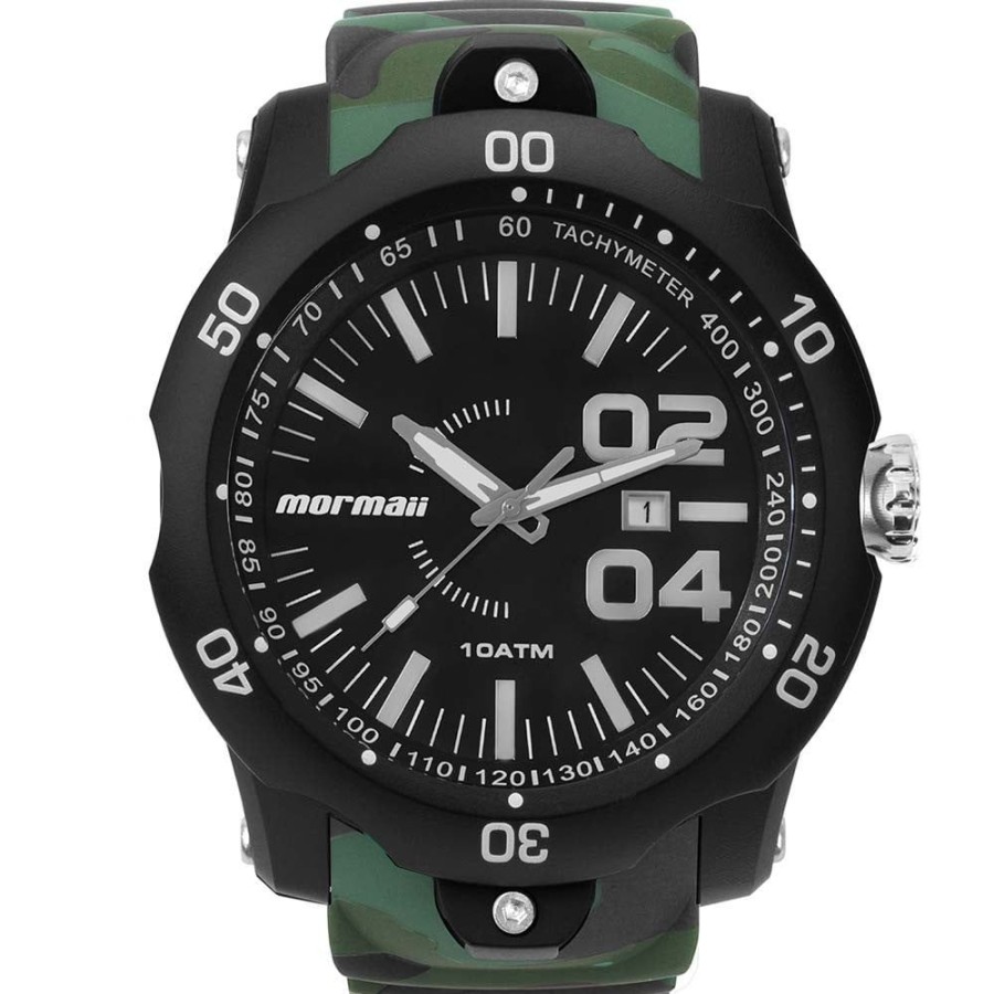 Masculino Mormaii | Relogio Mormaii Masculino Militar Esportivo Mopc32Am/8V