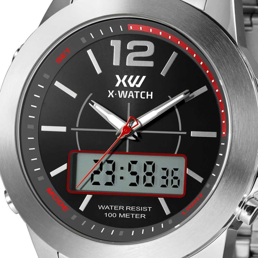 Masculino X-Watch | Relogio X-Watch Masculino Anadigi Xmssa012P2Sx