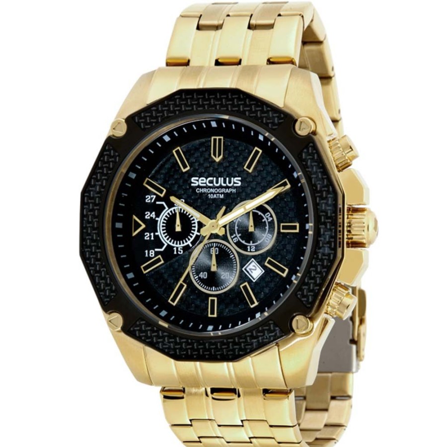 Masculino Seculus | Relogio Seculus Masculino Chronograph 44077Gpsvda1