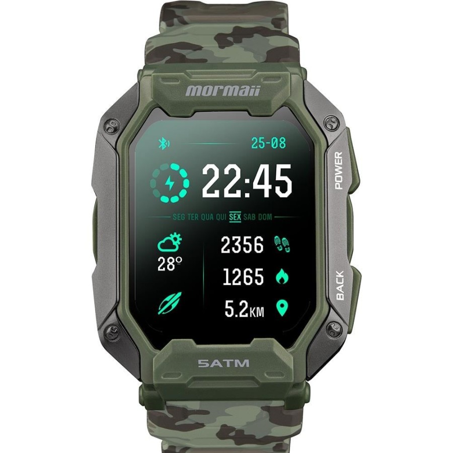 Masculino Mormaii | Smartwatch Mormaii Masculino Force Militar Moforceab/8V